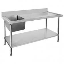 Stainless Steel Single Sink Benches 700mm Deep Economic 304 Grade SS